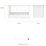Cuddleco Clara Cot Bed - White & Ash Image 3