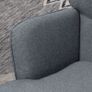 Rocking chair with ottoman, comfortable, up to 130 kg, linen look, 64x89x90cm, Gray Image 4