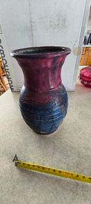 Michael Kennedy Pottery , Ocean Motif,  Ceramic Vase