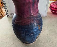 Michael Kennedy Pottery , Ocean Motif,  Ceramic Vase