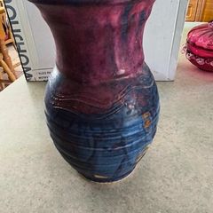 Michael Kennedy Pottery , Ocean Motif,  Ceramic Vase