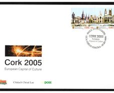 2005 Ireland European Capital of Culture 2005 Cork City Commemorative Stamps An Post First Day Cover (FDC)
