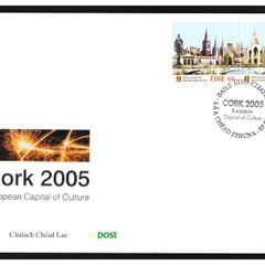 2005 Ireland European Capital of Culture 2005 Cork City Commemorative Stamps An Post First Day Cover (FDC)