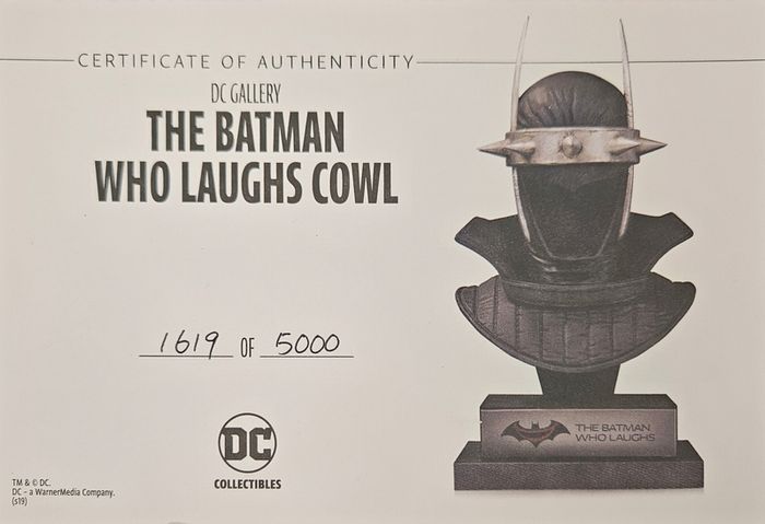 DC Collectibles The Batman Who Laughs 1/2 scale cowl bust
