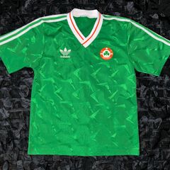 REPUBLIC OF IRELAND adidas home football jersey shirt 1990 - 1992 original NO SPONSOR