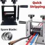 Manual Wire Stripping Machine with 6 Channels & 5 Blades Portable Aluminum Frame Wire Peeler for Scrap Copper Recycling 1-17mm Image 2