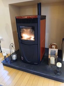 Wood pellet stove