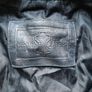 Vintage long leather jacket coat black Size 12 halloween party costume Image 2