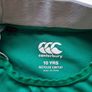 2016-17 Canterbury ireland rugby shirt Size 10 years Pit to pit 15" green in like new condition Image 8