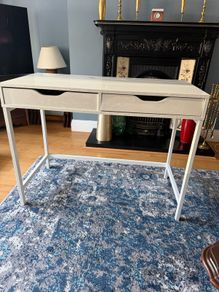 white IKEA alex desk