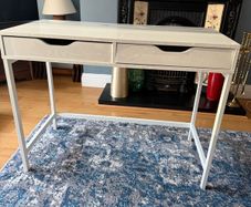 white IKEA alex desk
