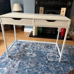 white IKEA alex desk