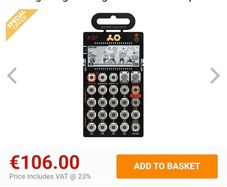Brand New Po Ko33 Micro Sampler/sequencer/Speaker/Audio I/O