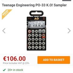 Brand New Po Ko33 Micro Sampler/sequencer/Speaker/Audio I/O