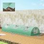 Mini Greenhouse, Portable Tunnel Green House, Green Grow House Steel Frame with 5 Mesh Windows, 3 M, Green Image 2