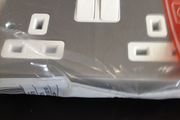 Four MK twin sockets for sale