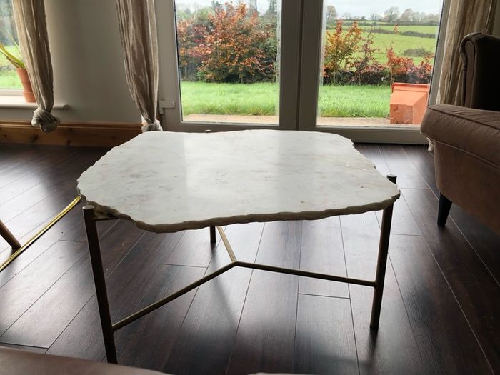 Marble coffee table