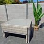 Outdoor Extending Dining Set - Grey Rattan Image 4
