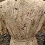 Vintage dress 1940s style beige with brown blue floral print size 12 14 Postage included Image 3