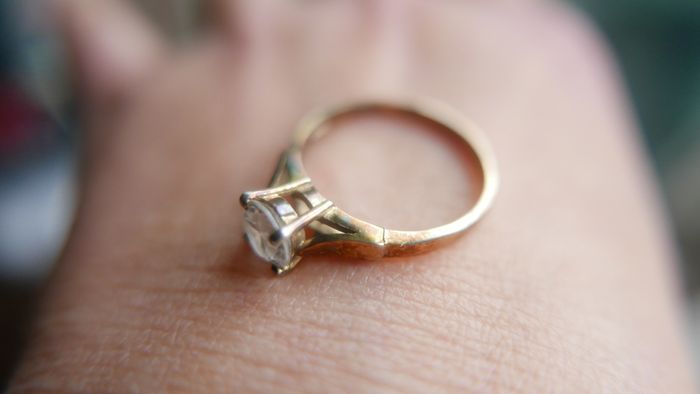 Vintage Sterling Silver 925 gold plated Ring 2,2g