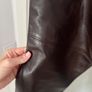 Unsigned genuine dark brown suede and leather jeans style trousers Sz 8UK - W28 L32 - Rrp 350 (New) Image 5