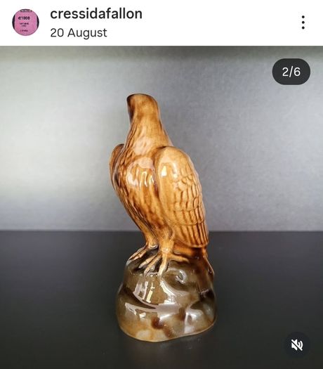 Highly collectable Beneagles Scotch Whisky decanter (empty) in the form of an eagle,