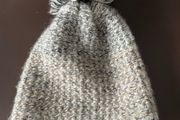 Ladies women beanie hat grey knitted with Pom Pom Bugatti New