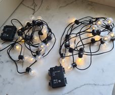 20 LED Warm White String Lights with Timer X 2 Sets