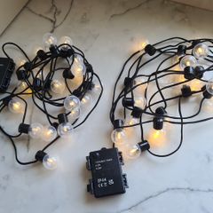 20 LED Warm White String Lights with Timer X 2 Sets