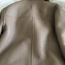 womens beige leather jacket Image 4