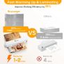 A3 Laminator with 30 Laminating Pouches - Fast 60s Warm Up & 355mm/min Lamination, All-in-1 Laminator Machine with Never Jam Technolagy, Support A3/A4/A5/A6, Perfect for Office Home School Image 2