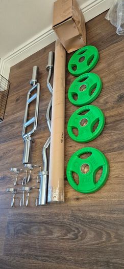 large brand new bars and radial plates
