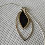Sterling silver onyx stone necklace Image 2