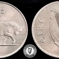 Ireland - 1969 - 5 Pence - Bull - KM.22 - [2393]