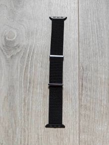 Apple Watch Premium Black Woven Nylon Watch Band