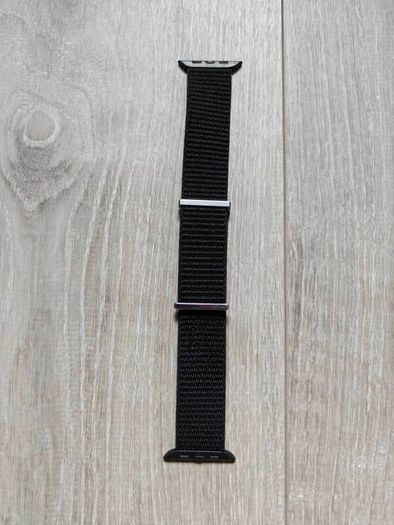 Apple Watch Premium Black Woven Nylon Watch Band