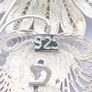 Vintage 925 Sterling Silver Filigree Flower Brooch Image 4