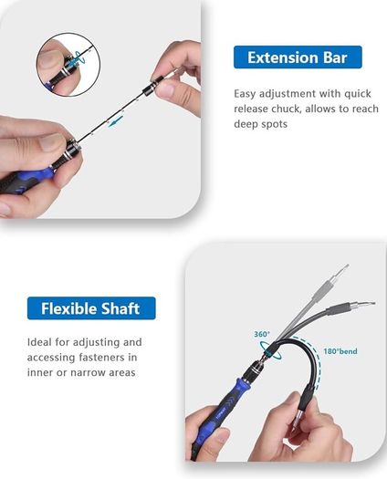 NEW SALE | Precision Screwdriver Set, DIY Repair Tool Kit with 101 Screw Driver Bits, TOPWAY 122 in 1 Mini Hand Work Electronic Repair Kit with Magnetic Mat