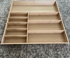 Kitchen drawer organiser tray
