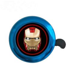 Marvel Iron Man Bicycle Bell Anime Character Balance Bike Children's Bicycle Bells Super Loud Bell Kids Birthday Xmas Gifts