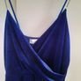 ladies crush velvet strappy low cut evening dress Image 2
