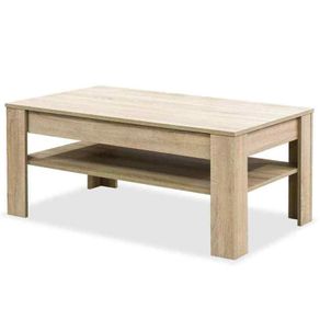 Coffee Table Chipboard 110x65x48cm Oak - Free Delivery Nationwide