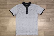 FootJoy FJ Patterned Golf Polo Shirt Mens Medium Athletic Fit