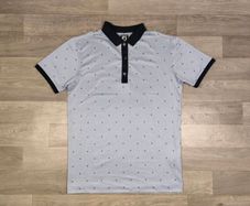 FootJoy FJ Patterned Golf Polo Shirt Mens Medium Athletic Fit