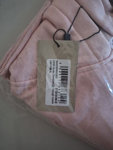pink hoody size xl  boohoo