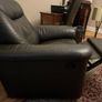 Swivel Armchair - Real Leather -Bargain Reduced - Brown Image 2