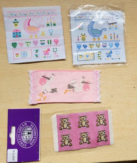 Baby items for dolls house nursery