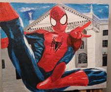 Painting of Spiderman Dublin GPO