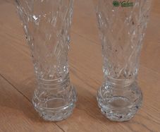 2 x Small Galway Crystal Vases
