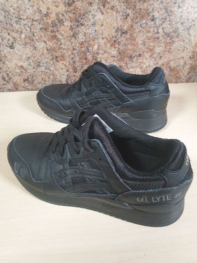 Asics GEL LYTE 3 black Size UK 4 EU 37 boys girls women unisex